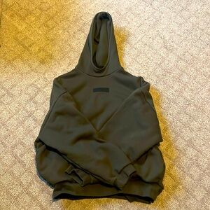 Essential Fear of God Olive Hoodie